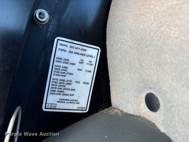 image for item EF6154 2017 Caterpillar 299D2 XHP tracked skid steer loader