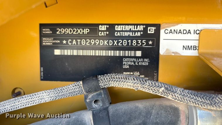 image for item EF6154 2017 Caterpillar 299D2 XHP tracked skid steer loader