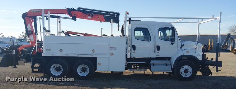 image for item EG1671 2012 Freightliner Business Class M2 Crew Cab crane truck