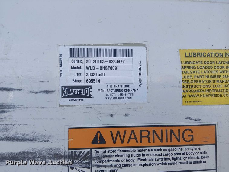 image for item EG1671 2012 Freightliner Business Class M2 Crew Cab crane truck