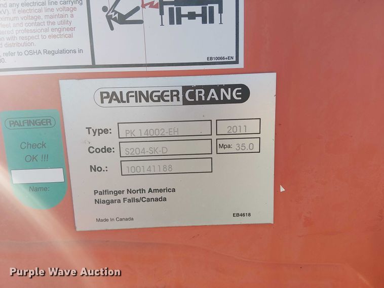 image for item EG1671 2012 Freightliner Business Class M2 Crew Cab crane truck