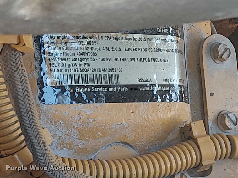 image for item EG1673 2017 John Deere 410L backhoe