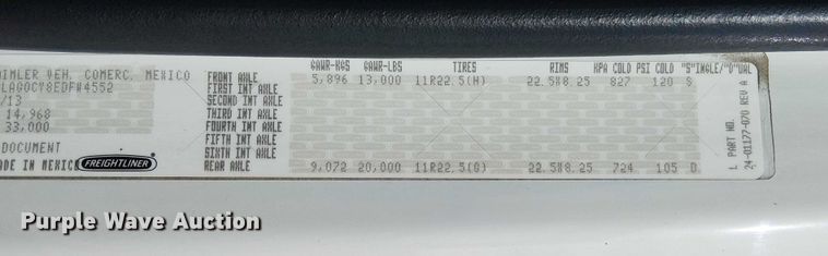 image for item EG1682 2014 Freightliner 108SD utility / service truck