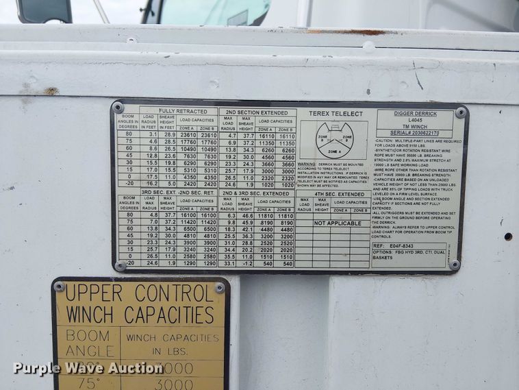 image for item EG1687 2004 Sterling Acterra bucket truck