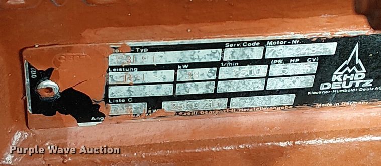 image for item EG1712 1987 Atlas Copco XAS85DD air compressor