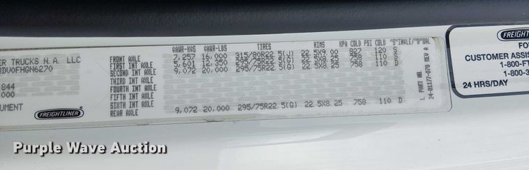 image for item EG1715 2015 Freightliner 114SD vacuum truck