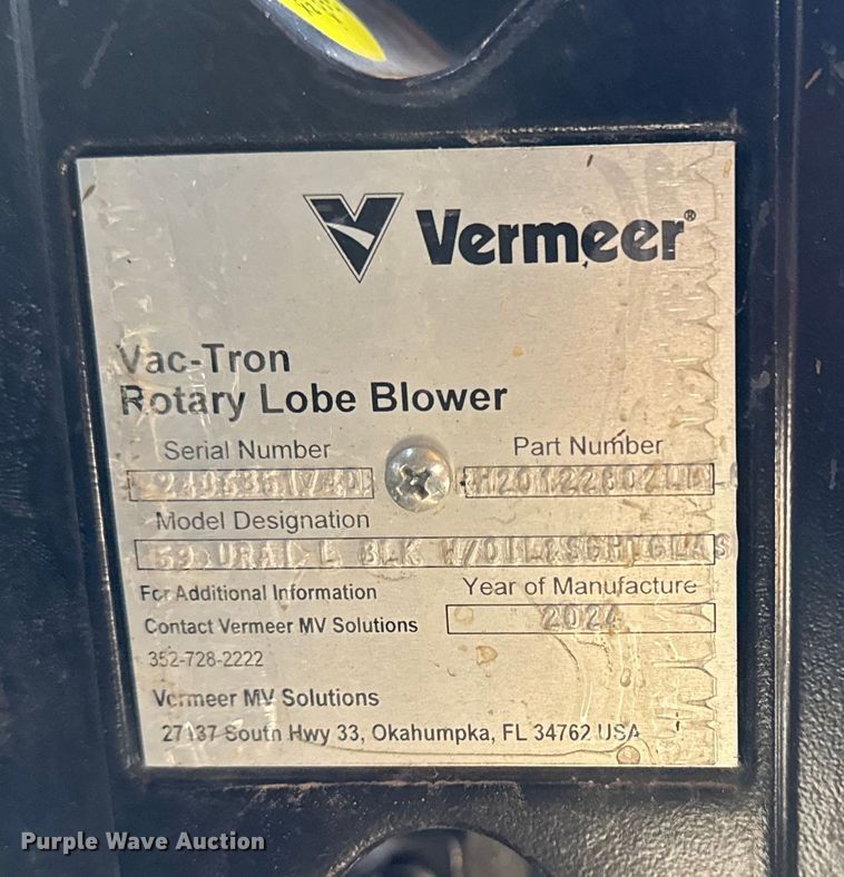 image for item EG1717 2024 Vermeer LP573SDT vacuum excavator
