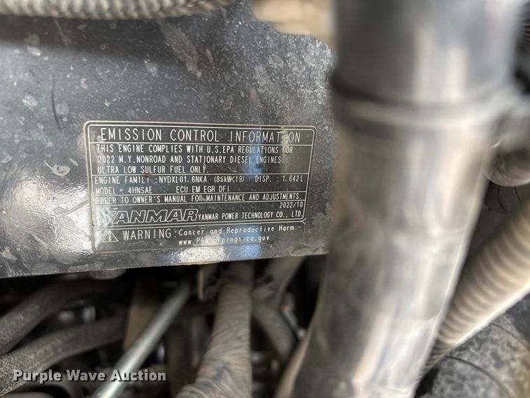 image for item EJ7700 2023 Yanmar ViO35 mini excavator