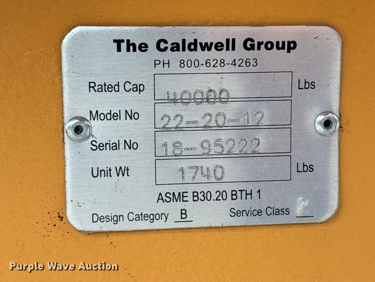 image for item EJ7704 Caldwell 22-20-12 spreader bar