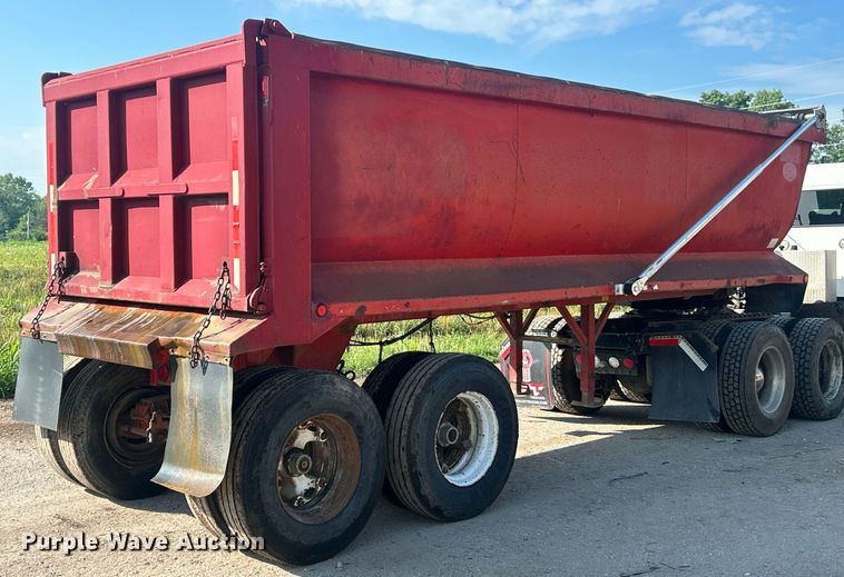 image for item EK8167 1989 Hilbilt 22-27 MAT.HD end dump trailer