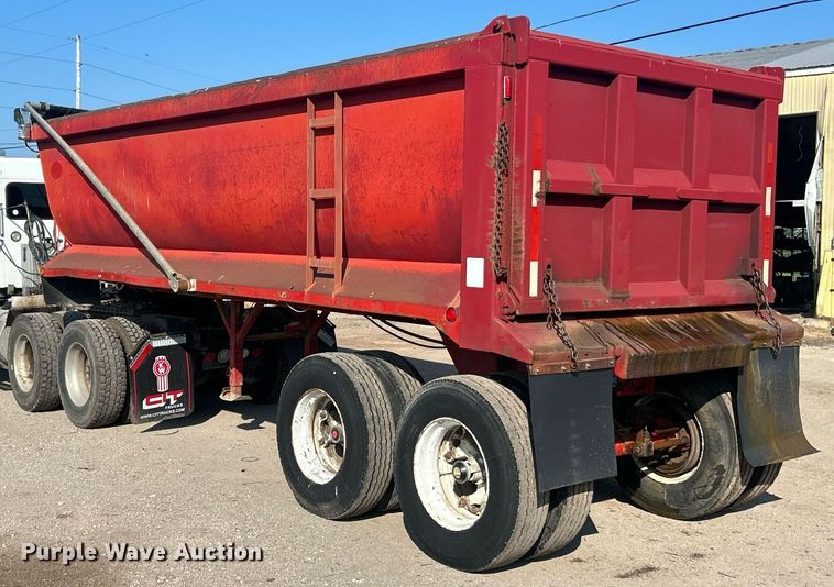 image for item EK8167 1989 Hilbilt 22-27 MAT.HD end dump trailer