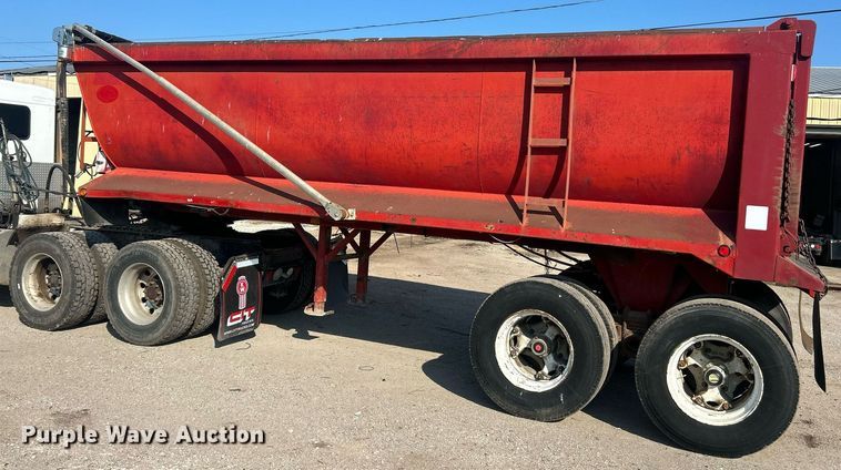 image for item EK8167 1989 Hilbilt 22-27 MAT.HD end dump trailer