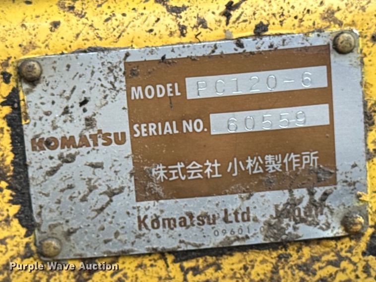 image for item EM2498 1998 Komatsu PC120-6 excavator