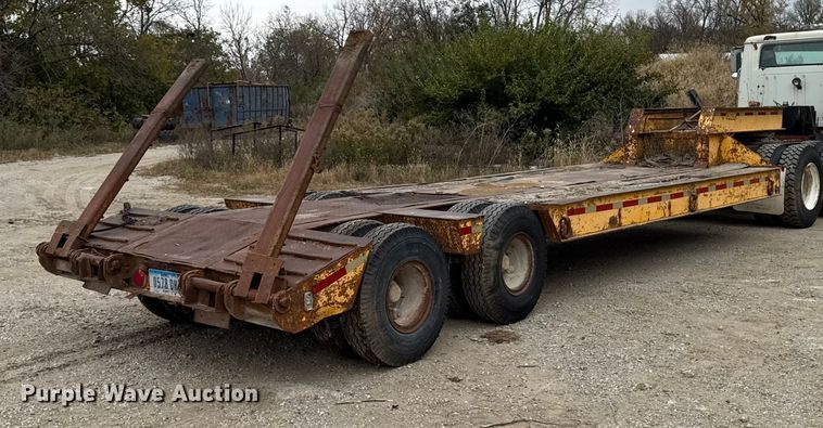 image for item EM2500 1961 Merritt C231 drop deck equipment trailer