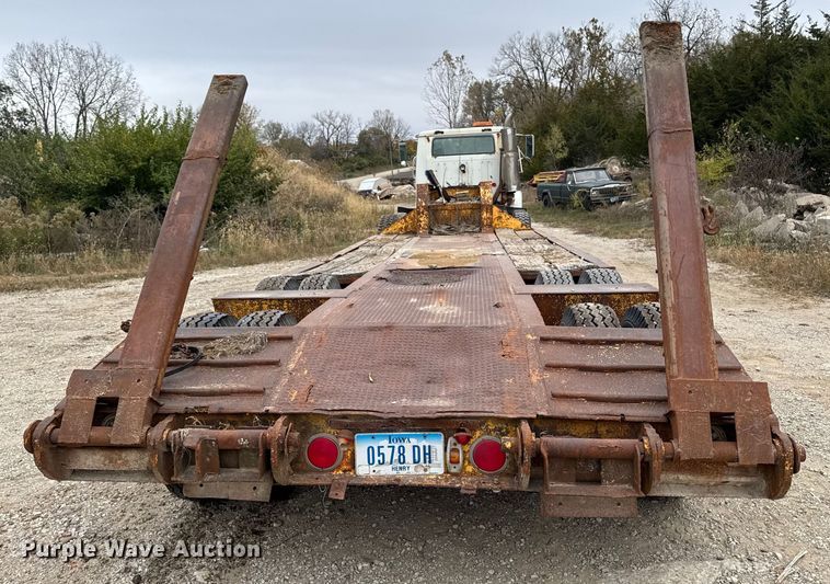 image for item EM2500 1961 Merritt C231 drop deck equipment trailer