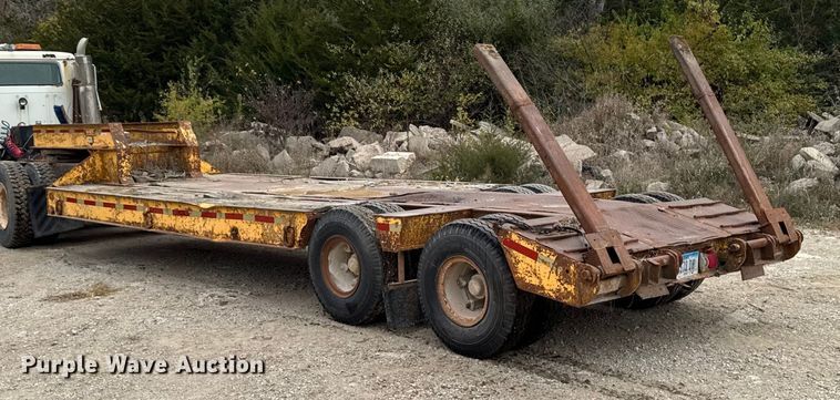 image for item EM2500 1961 Merritt C231 drop deck equipment trailer