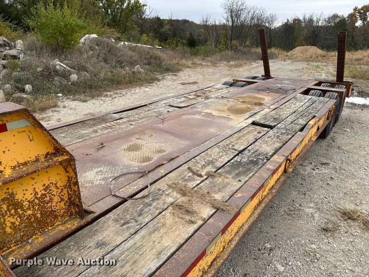 image for item EM2500 1961 Merritt C231 drop deck equipment trailer