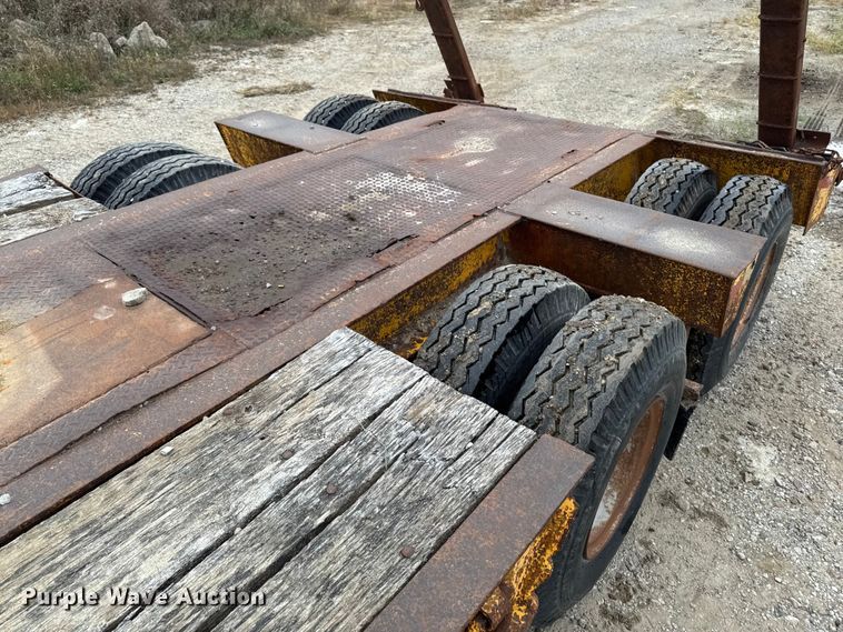 image for item EM2500 1961 Merritt C231 drop deck equipment trailer