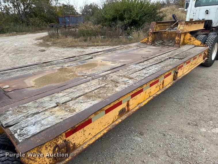 image for item EM2500 1961 Merritt C231 drop deck equipment trailer