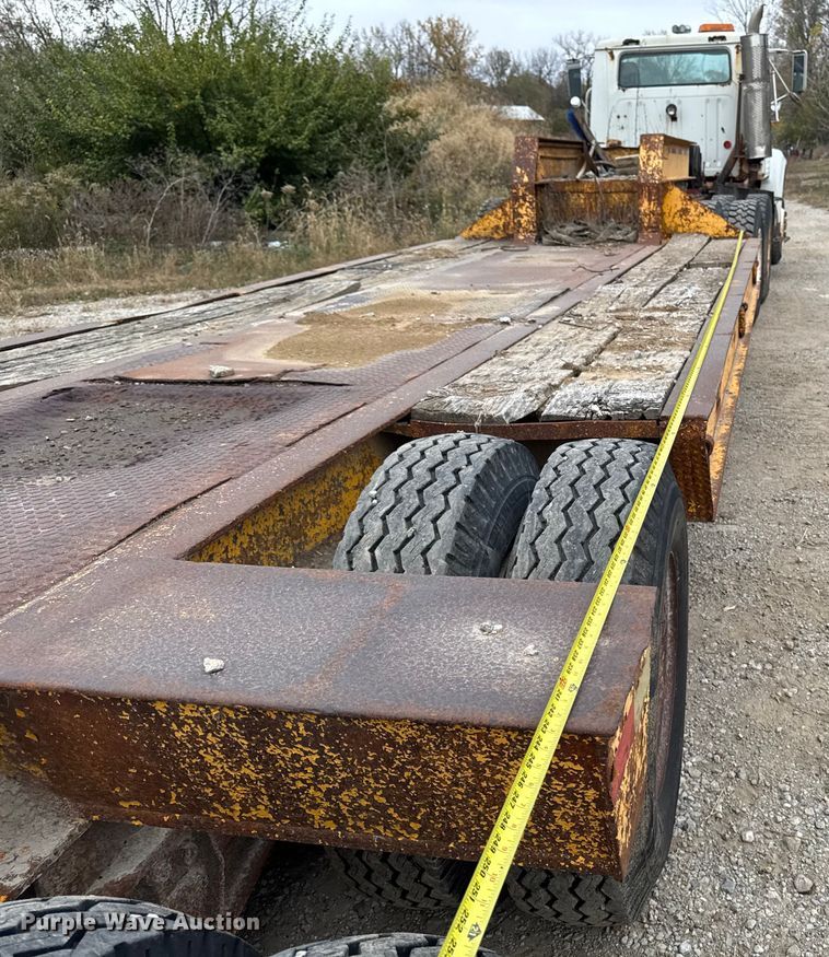 image for item EM2500 1961 Merritt C231 drop deck equipment trailer