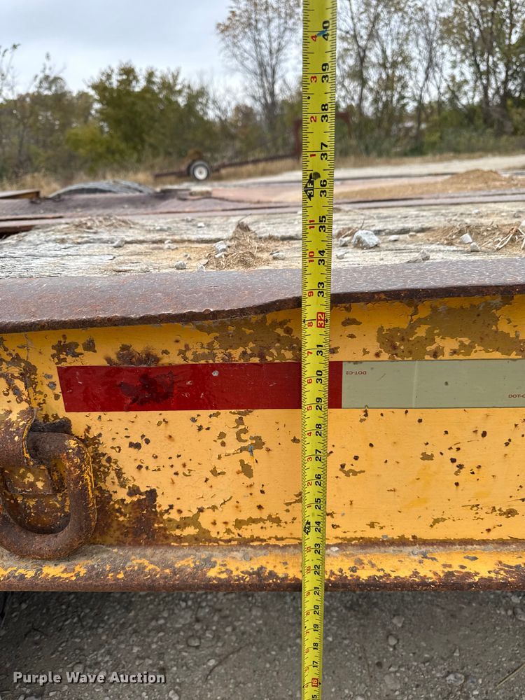 image for item EM2500 1961 Merritt C231 drop deck equipment trailer