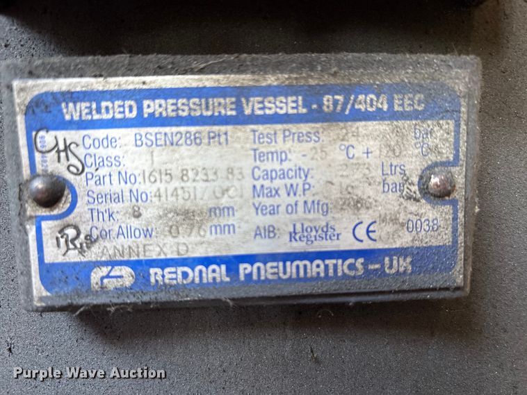 image for item EM6142 2006 Atlas Copo XASE1600CD air compressor