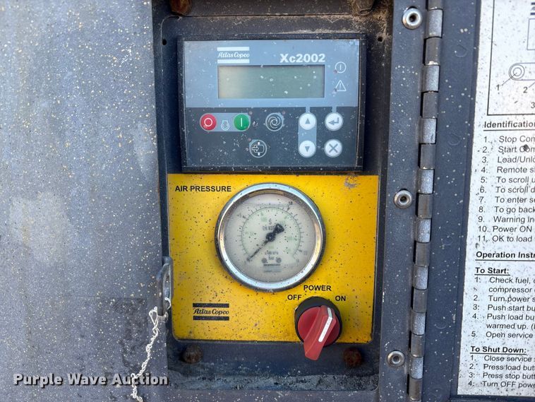 image for item EM6144 Atlas Copco XATS400 JD7 air compressor