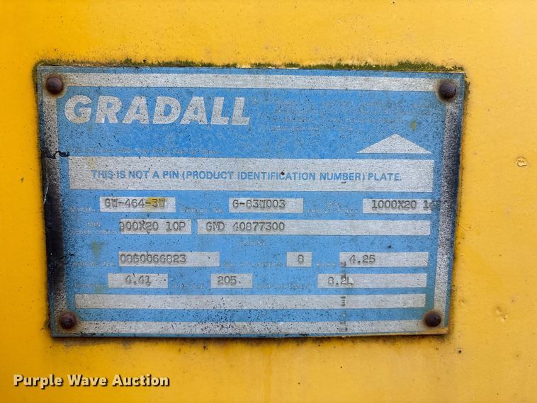 image for item EM6147 Gradall G3W wheeled excavator