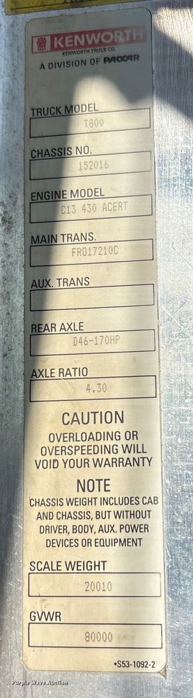 image for item EM6153 2006 Kenworth T800 roll-off container truck