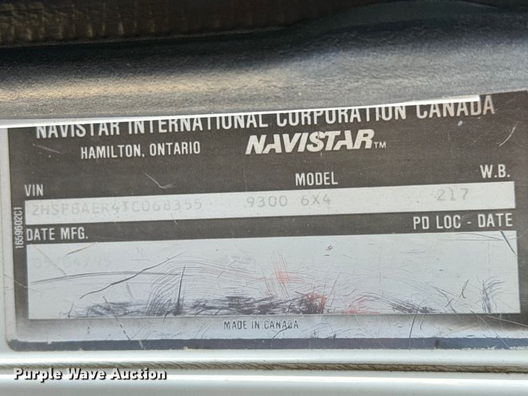 image for item EM8459 1996 International  9300  dump truck