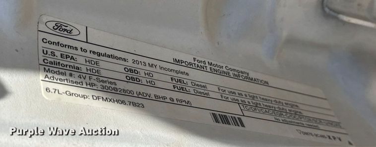 image for item EM8461 2013 Ford F450 Super Duty XL  SuperCab utility / service truck