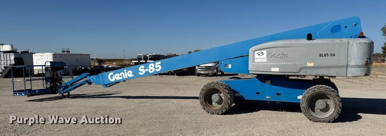 image for item EM8475 2012 Genie S85 boom lift