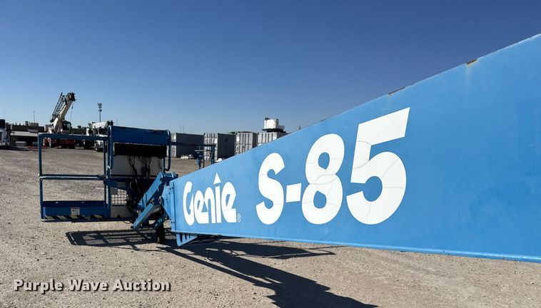 image for item EM8475 2012 Genie S85 boom lift