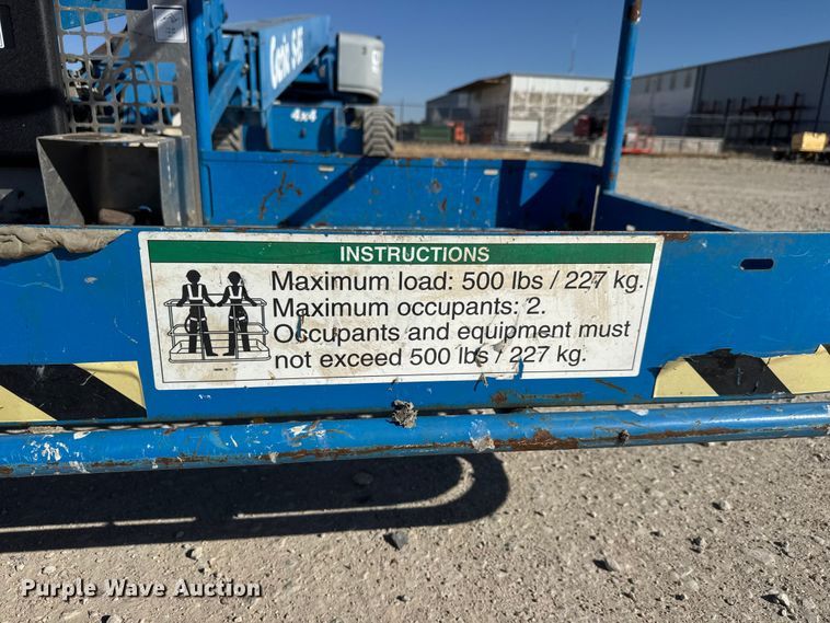 image for item EM8475 2012 Genie S85 boom lift