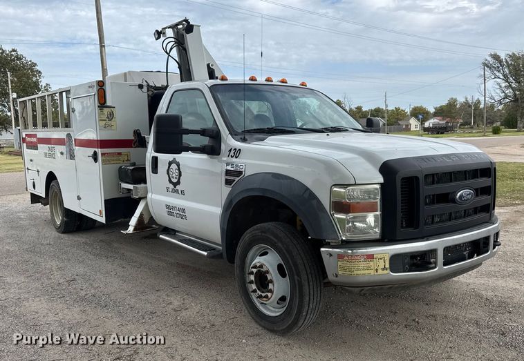 image for item EM8489 2008 Ford F550 Super Duty XL utility / service truck