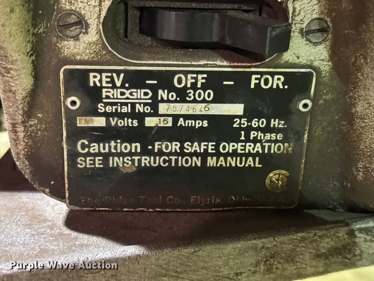 image for item EN0595 Ridgid 300 pipe threader