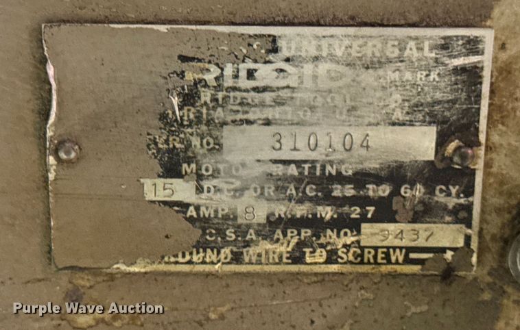 image for item EN0596 Ridgid 535 pipe threader