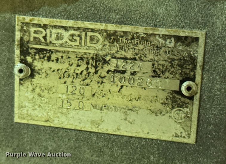 image for item EN0601 Ridgid 1224 pipe threader