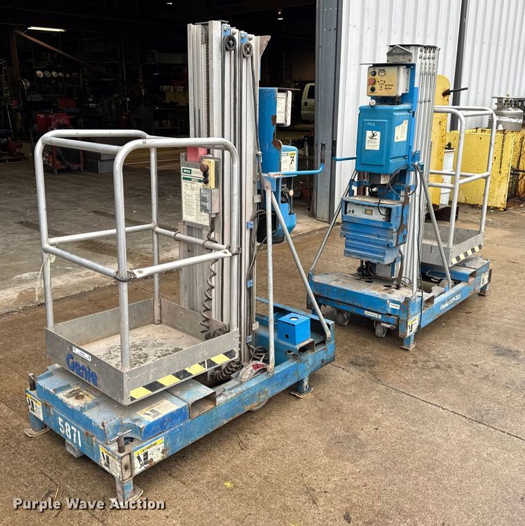 image for item EN0609 (2) Genie vertical lifts