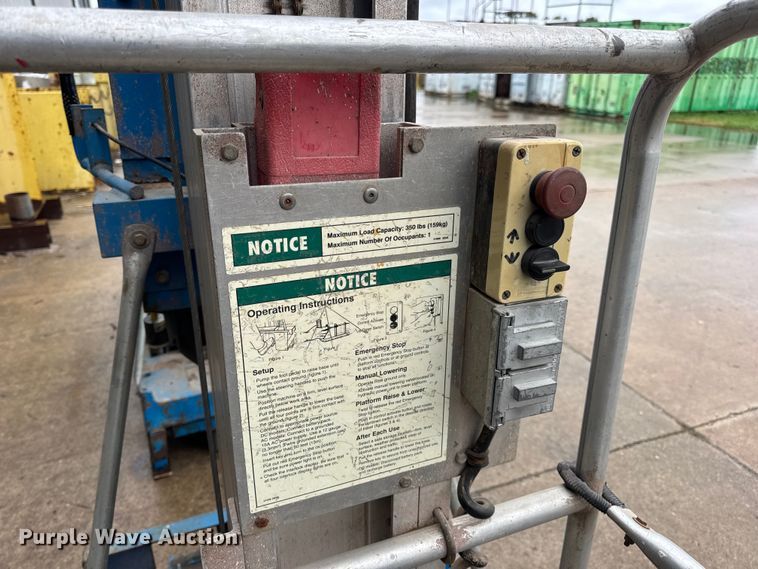 image for item EN0609 (2) Genie vertical lifts