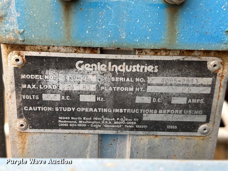 image for item EN0609 (2) Genie vertical lifts