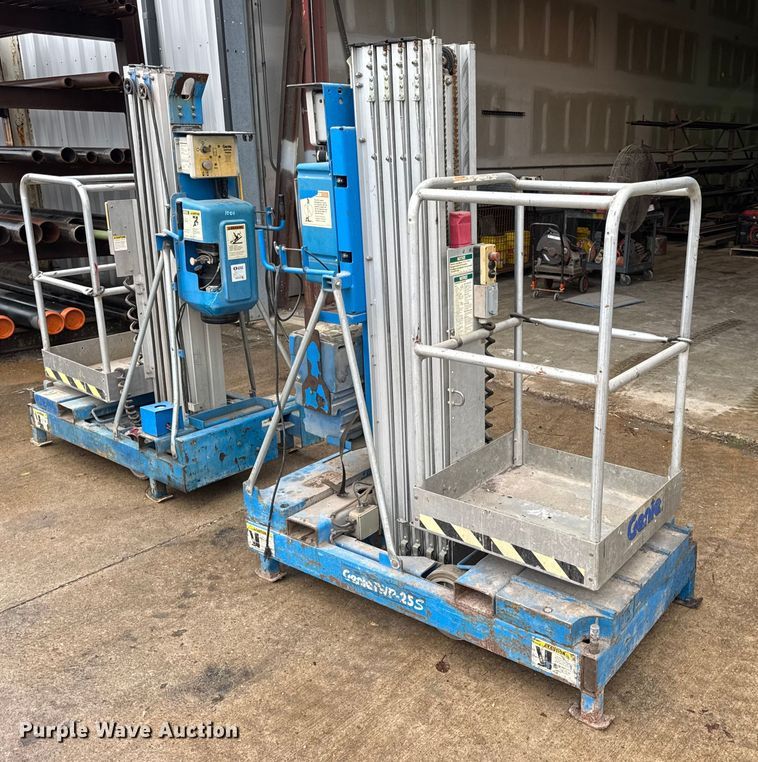 image for item EN0609 (2) Genie vertical lifts