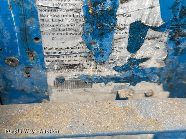 image for item EN0610 Genie AWP-30S vertical lift