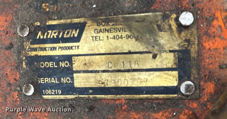 image for item EN0621 Norton Clipper C118 concrete saw