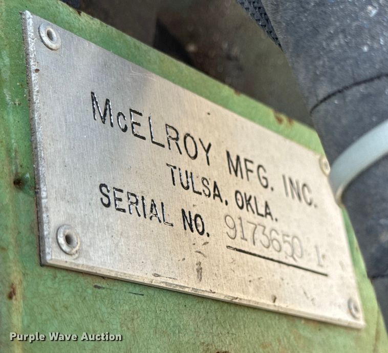 image for item EN0622 McElroy Mfg. Inc. poly fusion machine