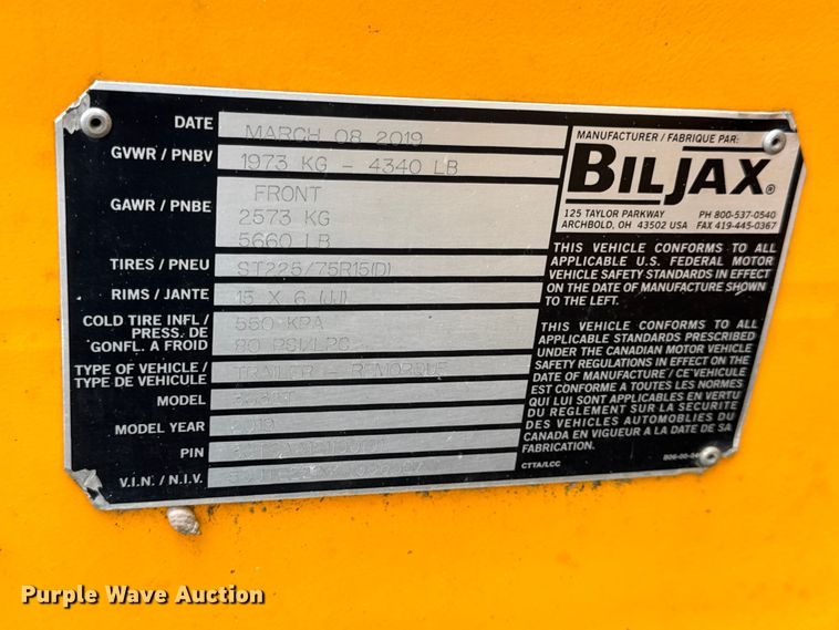 image for item EN0643 2019 Biljax 3632T boom lift