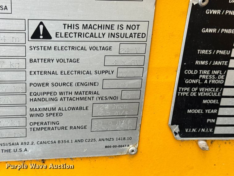 image for item EN0643 2019 Biljax 3632T boom lift