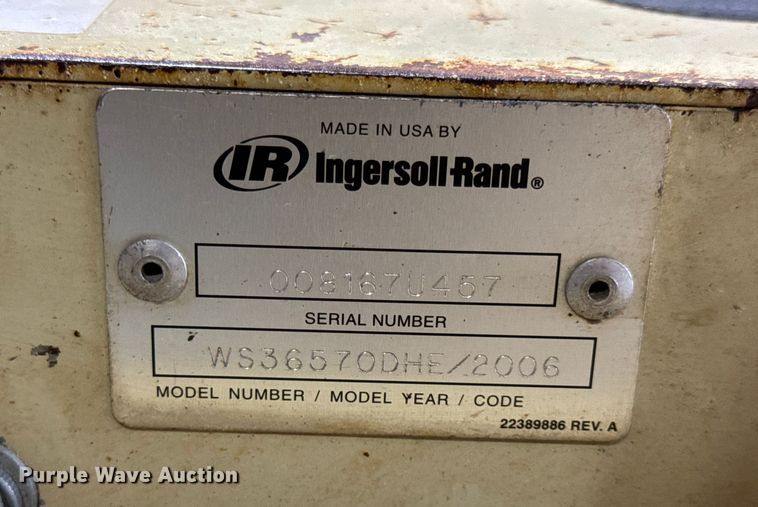 image for item EN0646 2006 Ingersoll-Rand WS36570DHE concrete saw
