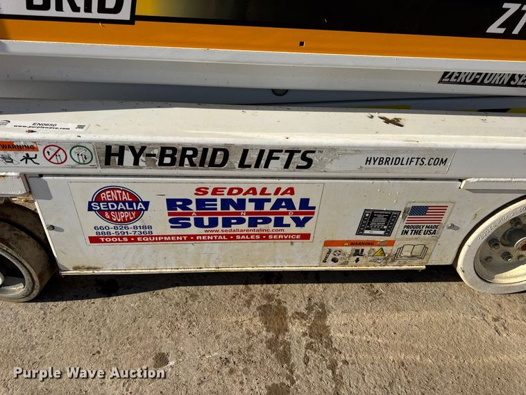 image for item EN0650 2019 Hy-Brid ZT-1230 scissor lift