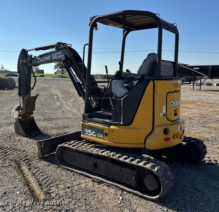 image for item EN0653 2019 John Deere 35G mini excavator